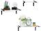 NEX™ White Wall Mounted Floating Shelf Set